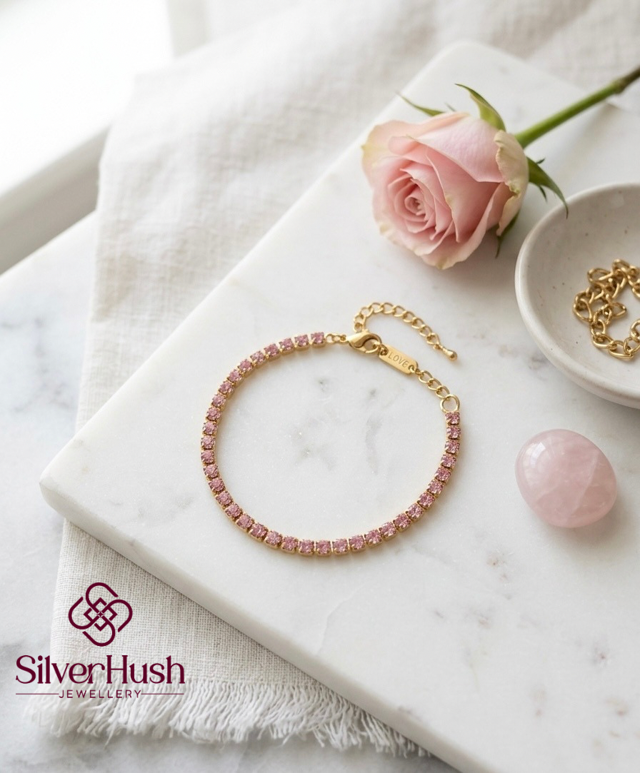 Pink Tennis Bracelet