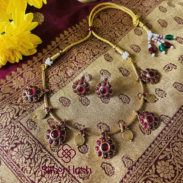 Ruby Coin Necklace