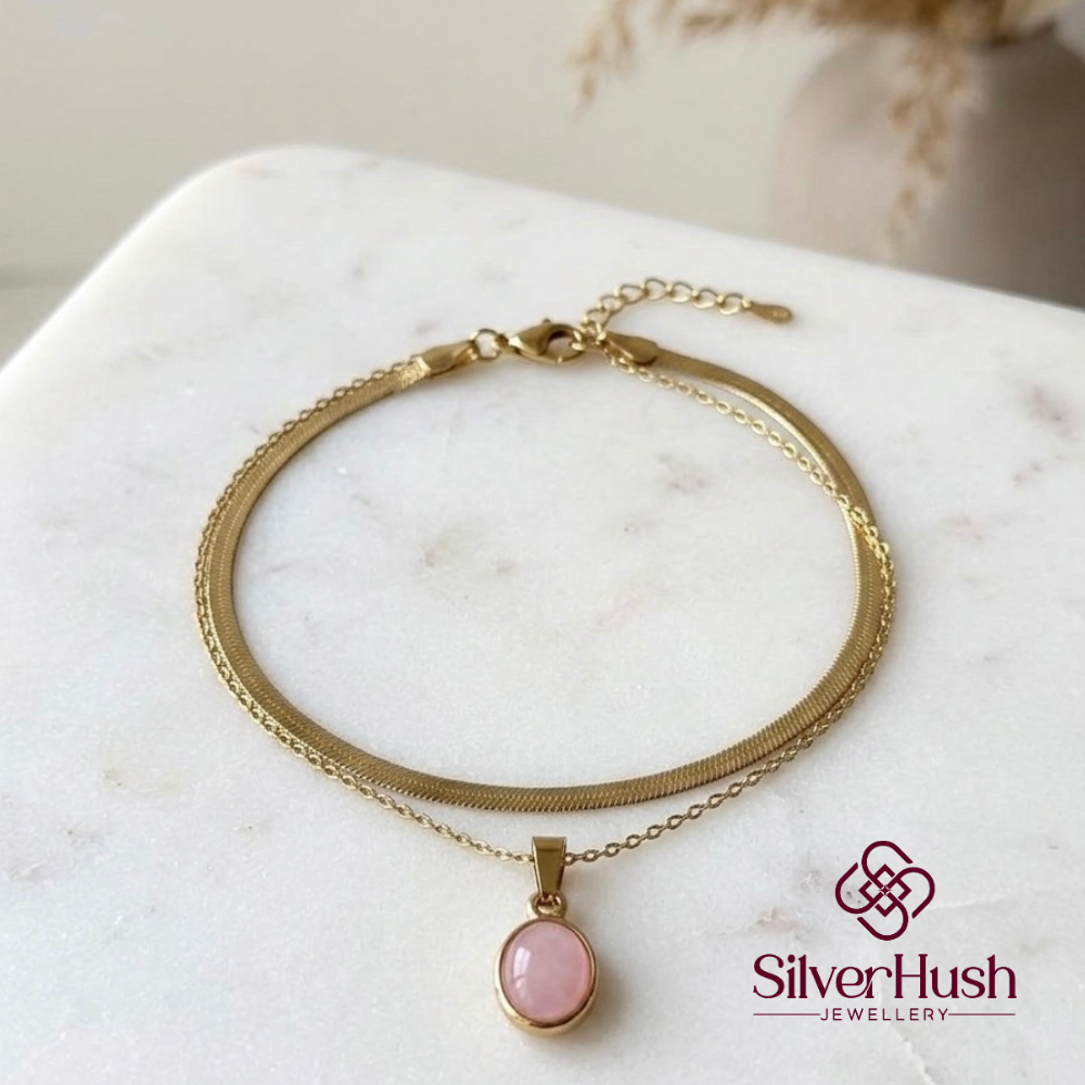 The Pink Double Layered Necklace