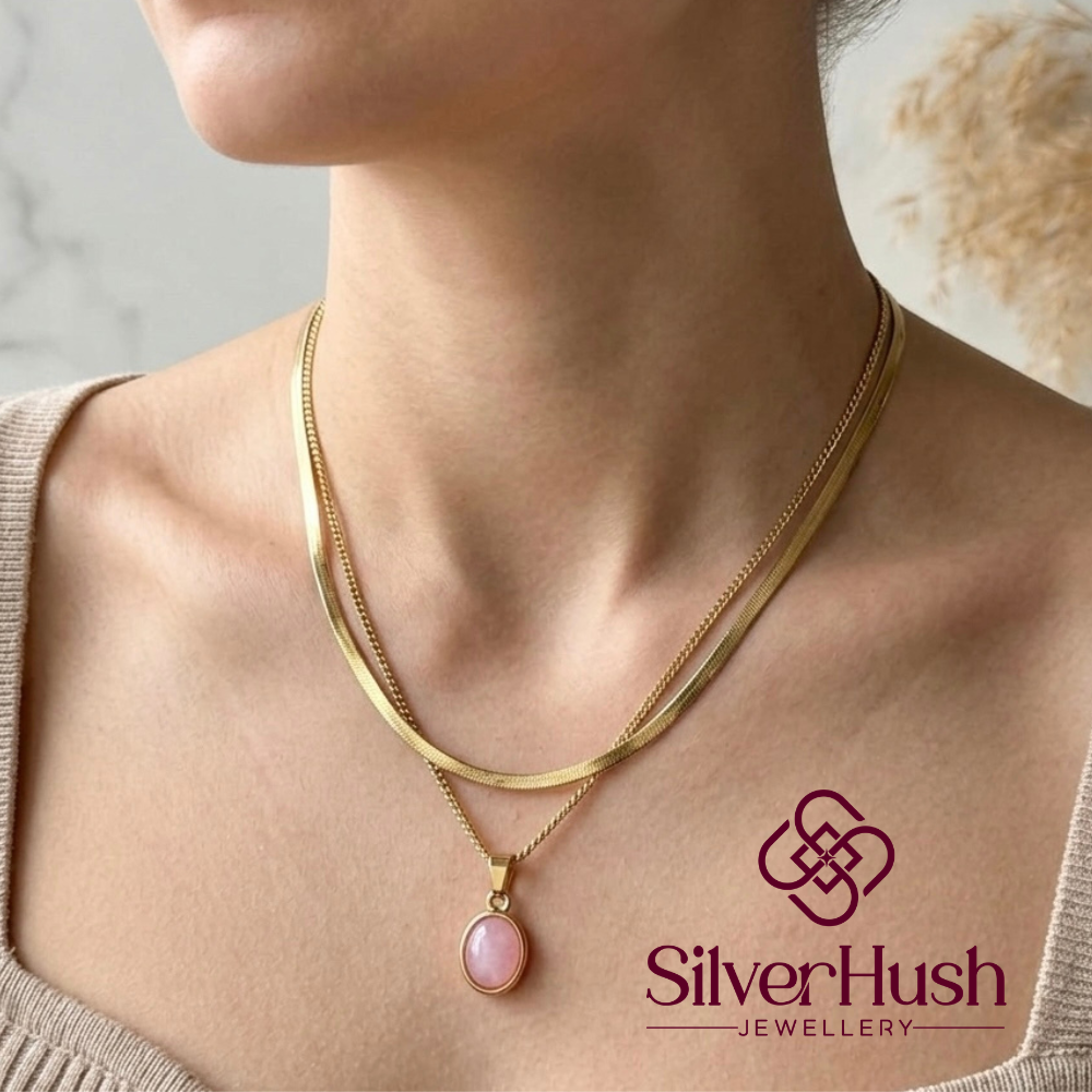 The Pink Double Layered Necklace